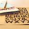 12 Packs: 86 ct. (1,032) Black Glitter Block Alphabet Stickers by Recollections™